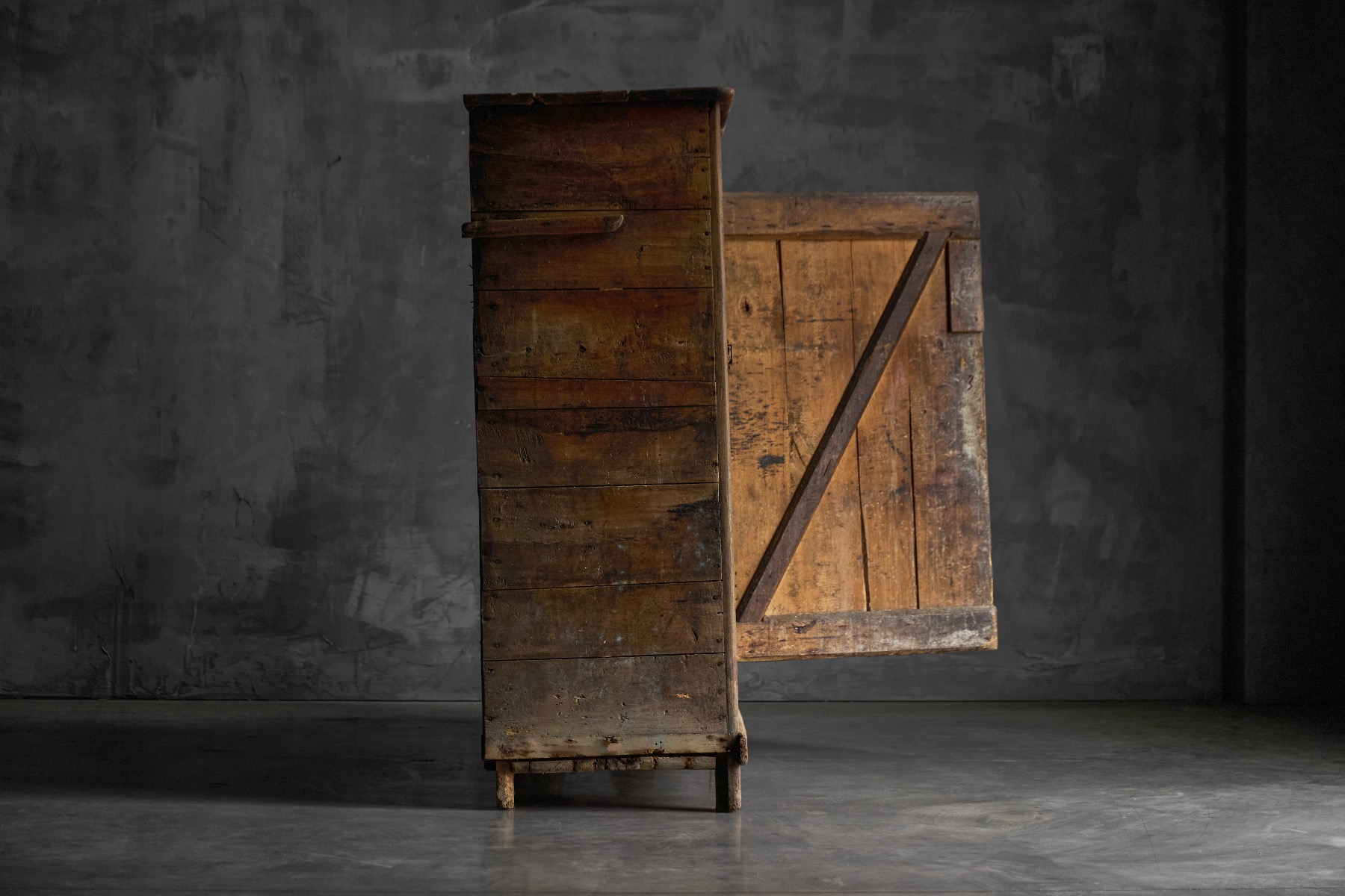 Traditional vernacular cabinet with simple proportions
