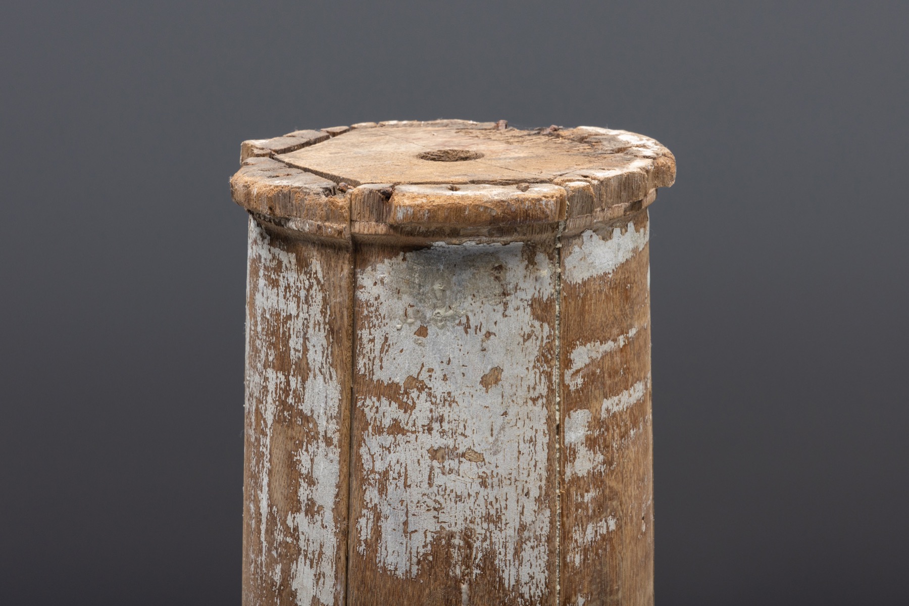 Traditional wooden columns as architectural elements