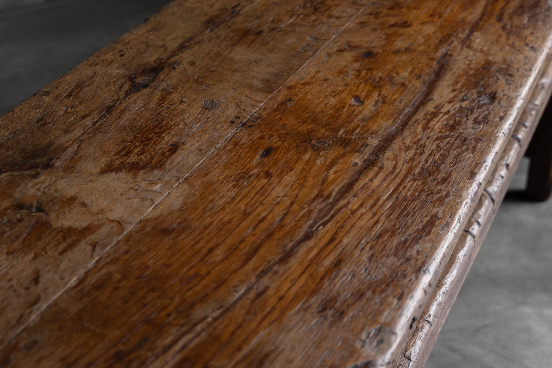 Vernacular wabi sabi worktable with utilitarian form