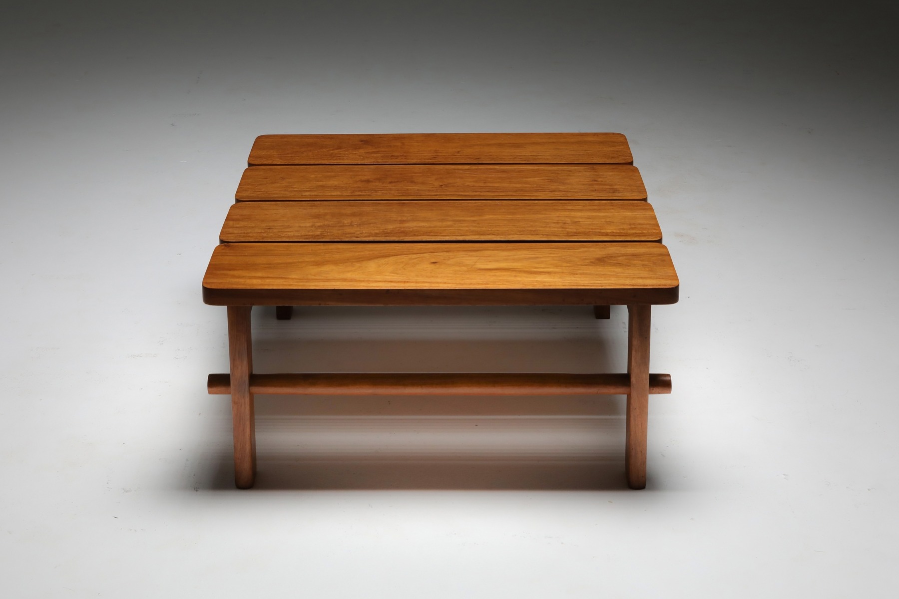Vintage wood coffee table in Brazilian modern style