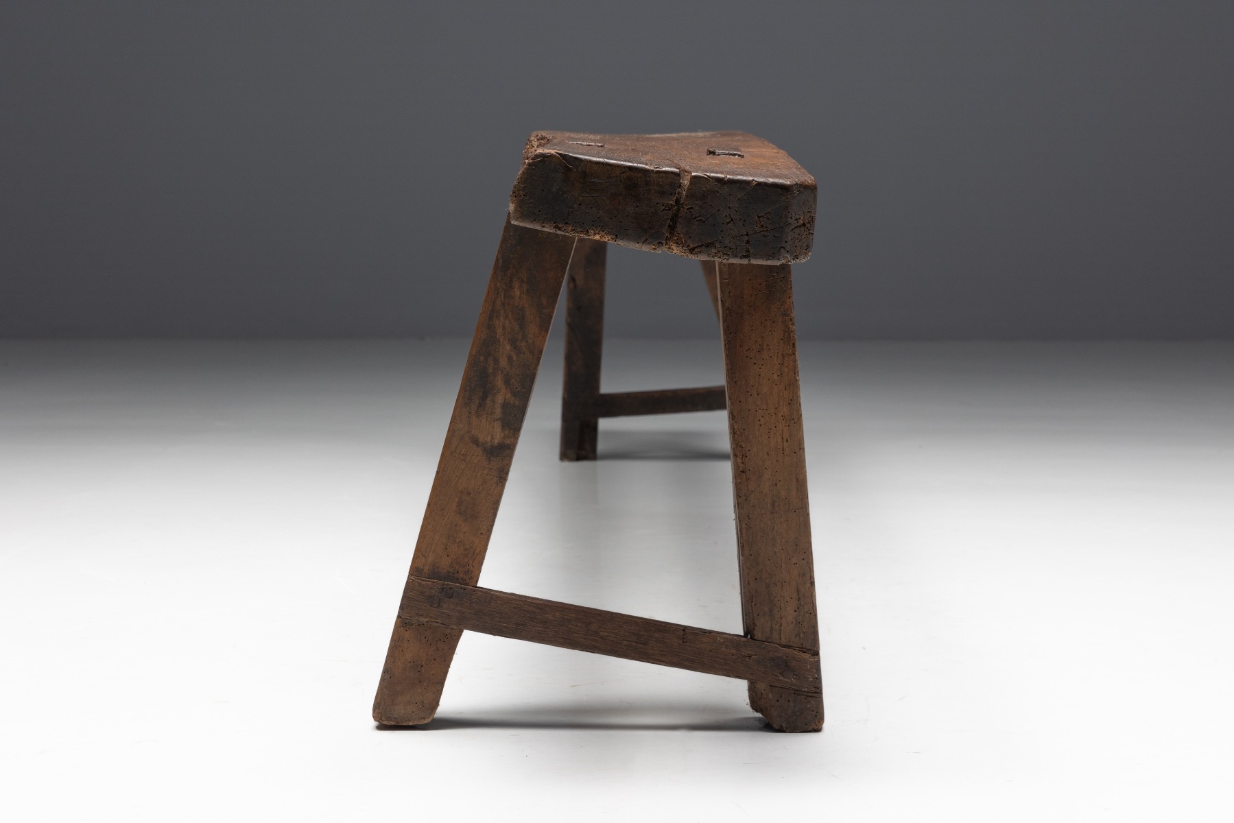 19th century folk art benches