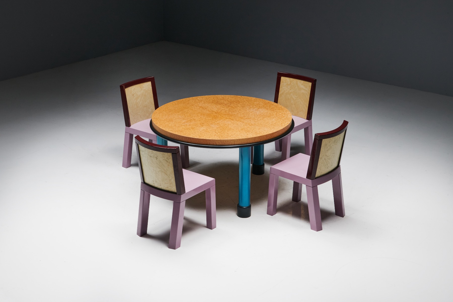 Burl Wood Memphis Table by Ettore Sottsass - 1990s