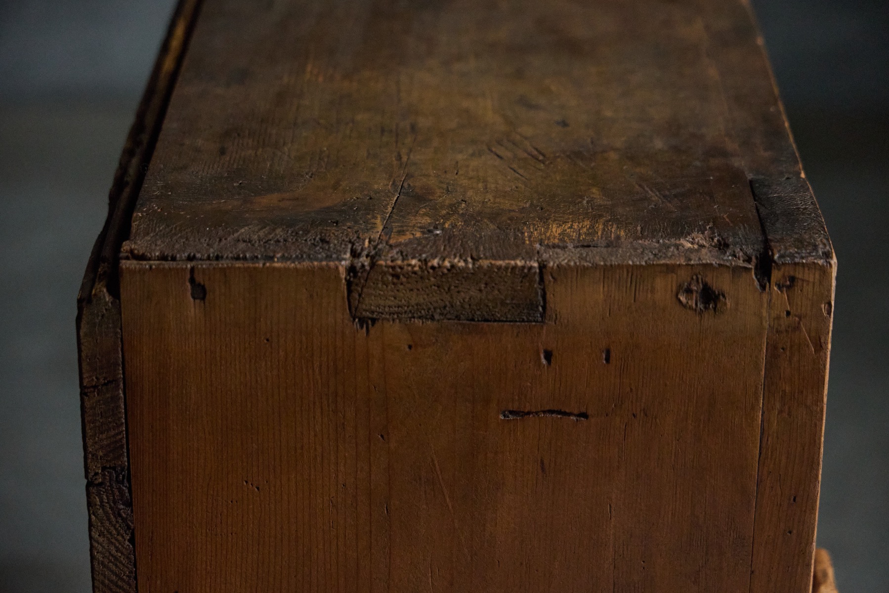 Traditional alpine country cabinet from the 1800s