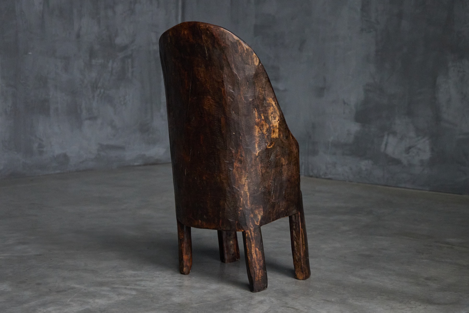 Antique organic chair in French wabi style