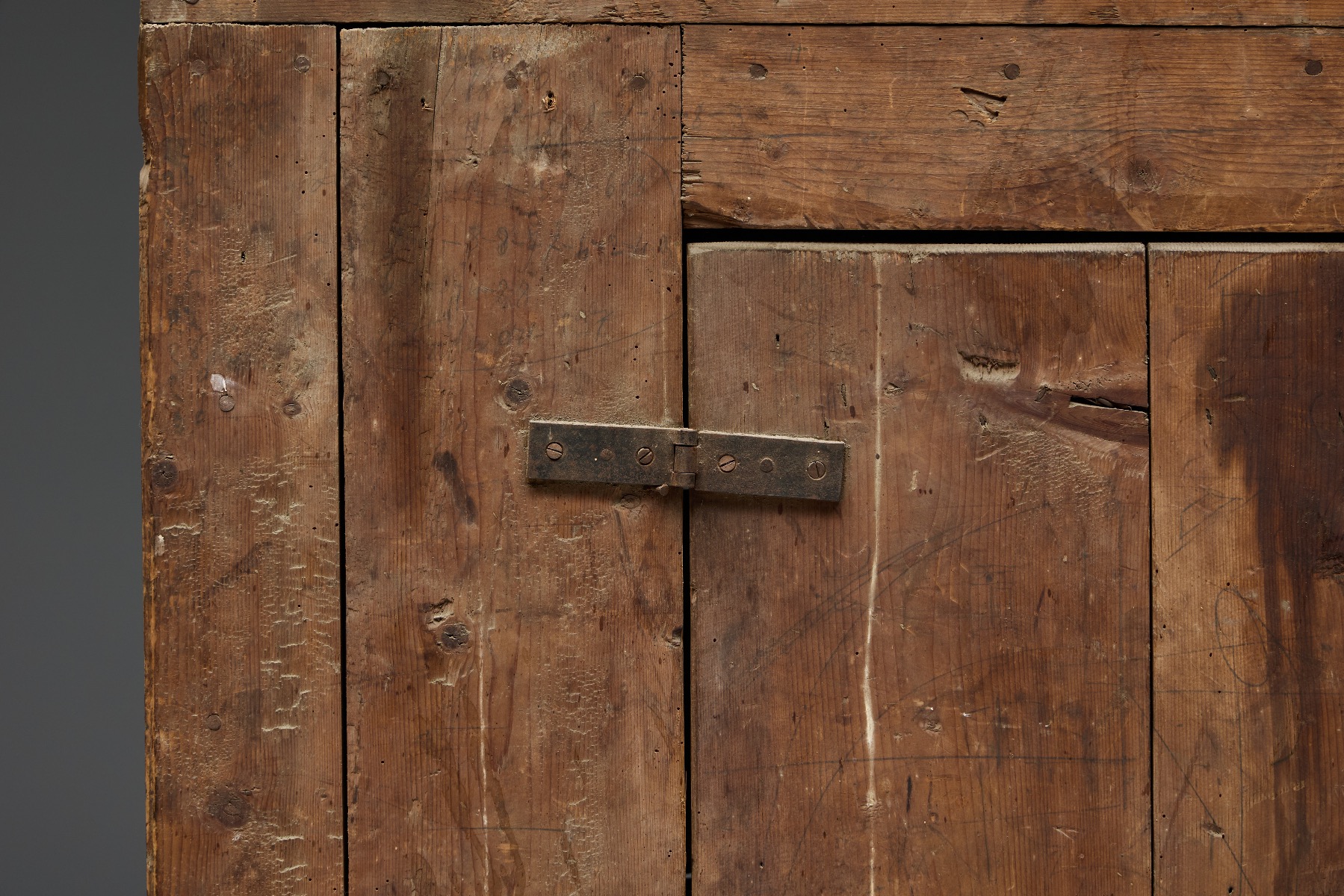 Antique rural Alpine cabinet 19th century