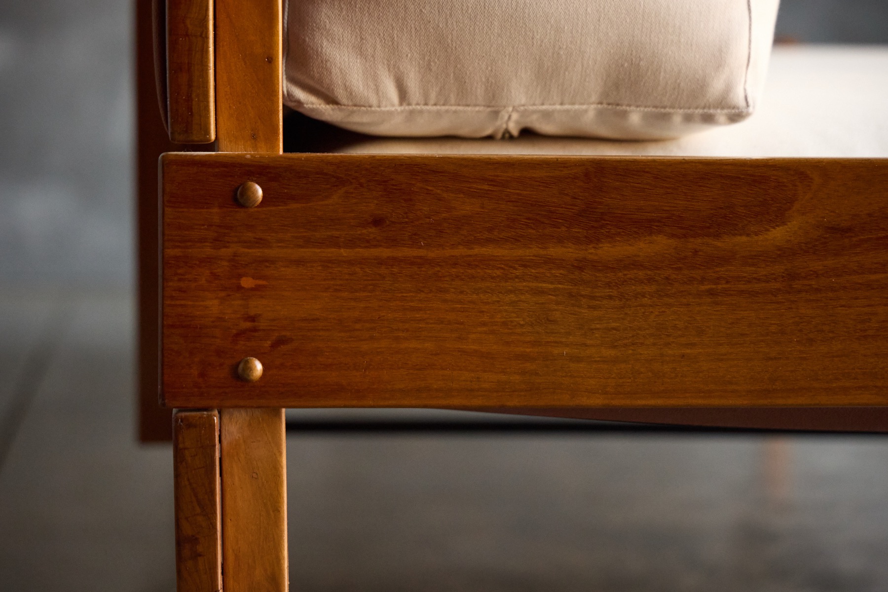 Premium Brazilian modern sofa by Sergio Rodrigues