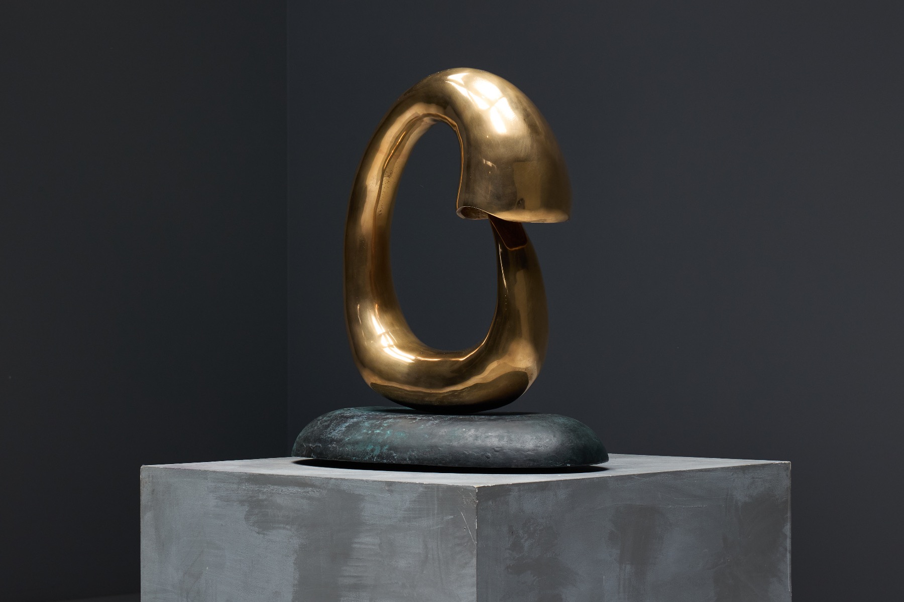 Collectible contemporary bronze light sculpture by Carlo Lorenzetti
