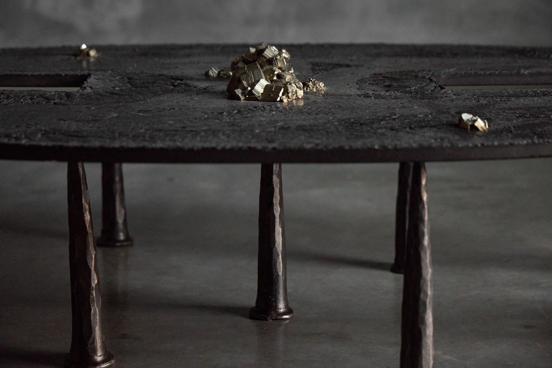 Contemporary brutalist furniture coffee table by Thomas Serruys