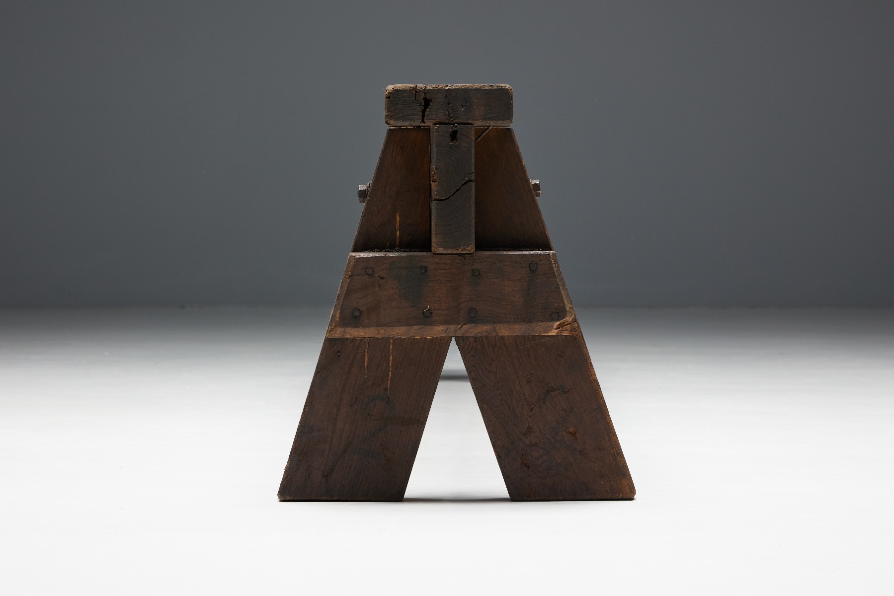 Brutalist rural benches 19th century