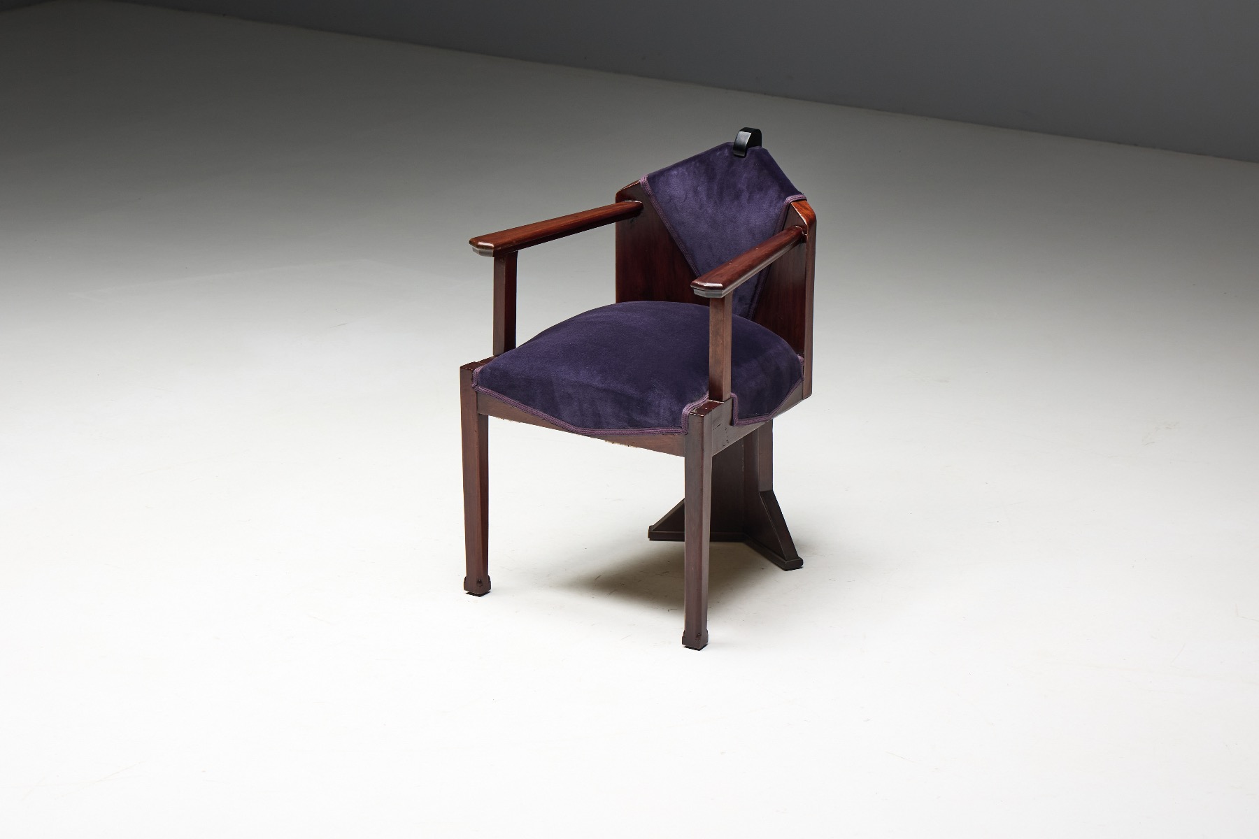 Classic Dutch Amsterdam School armchair