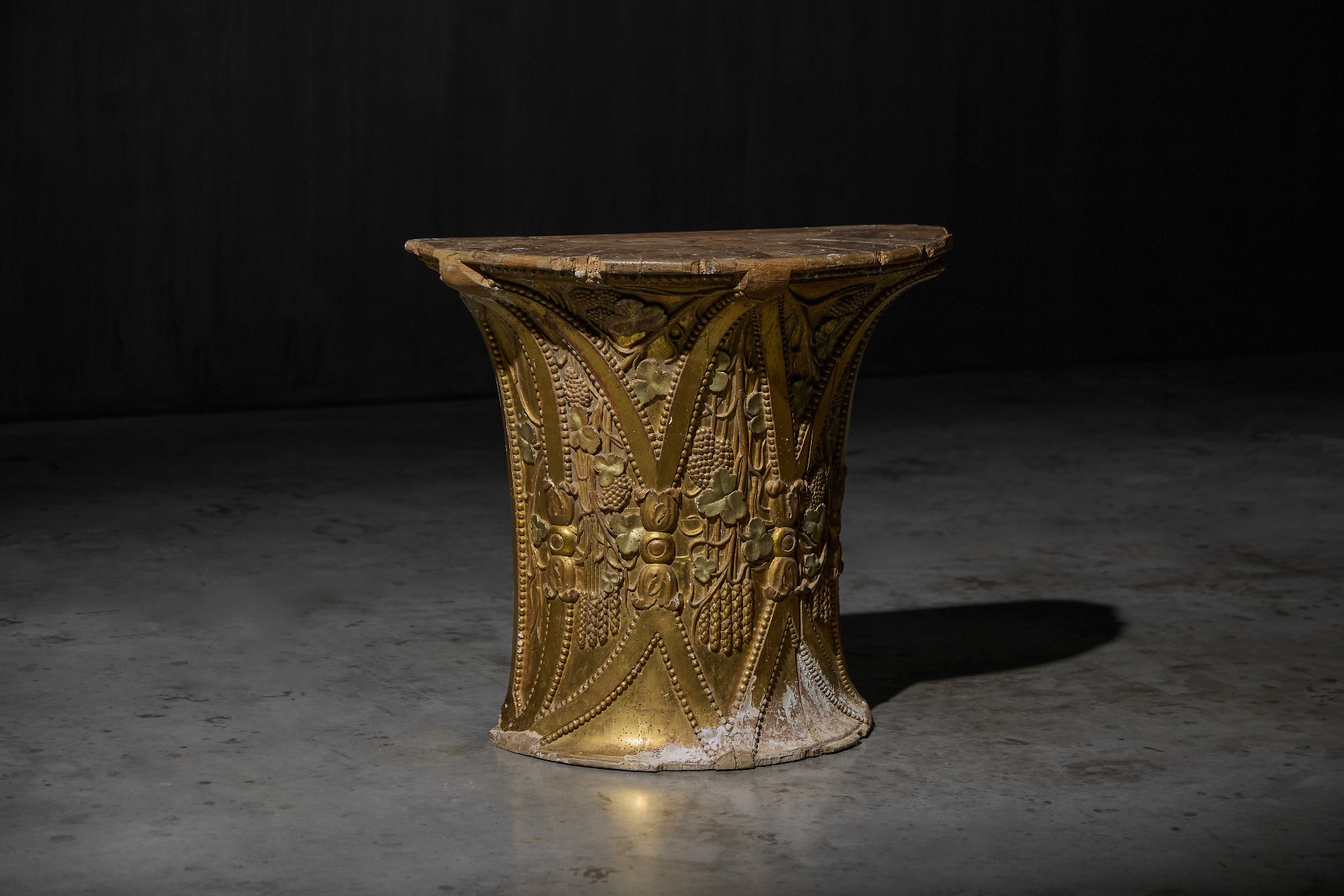 Authentic 18th century Rococo wall console