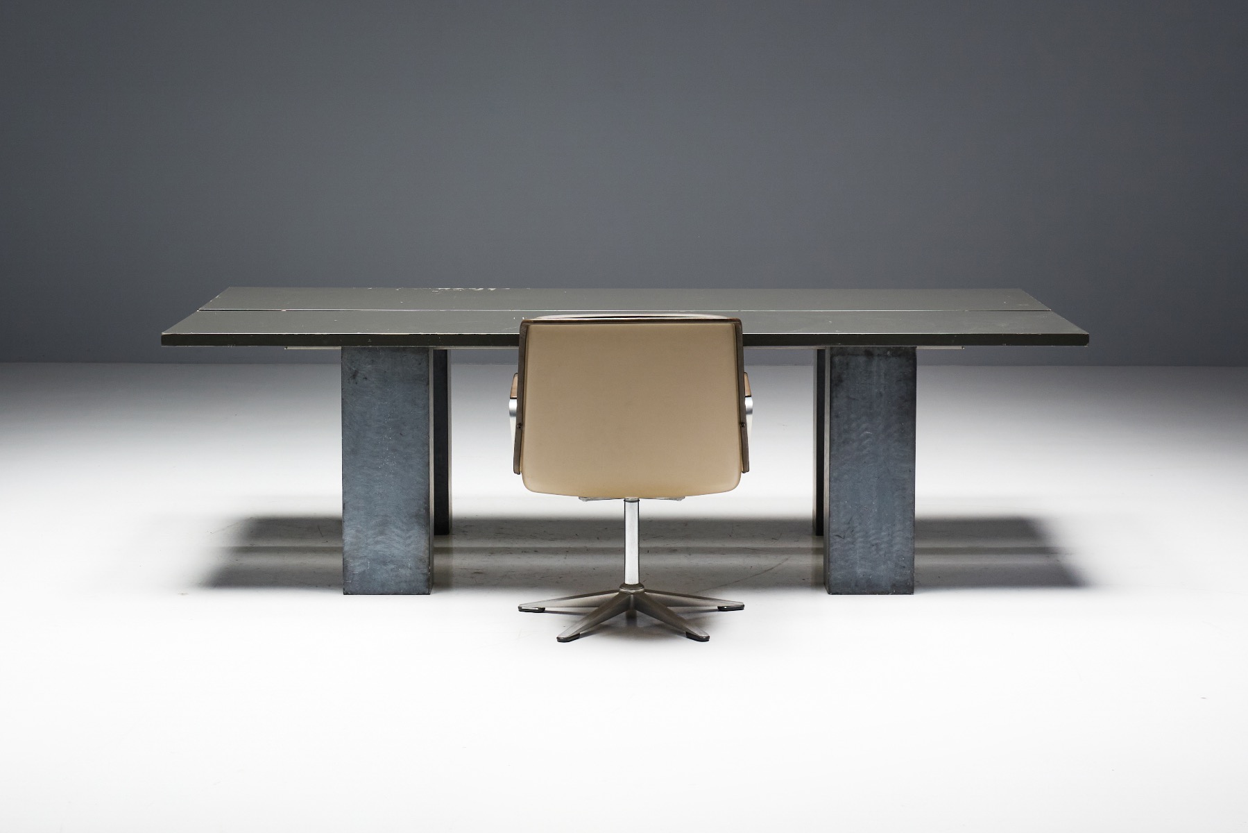 Collectible 1970s brutalist stone base table