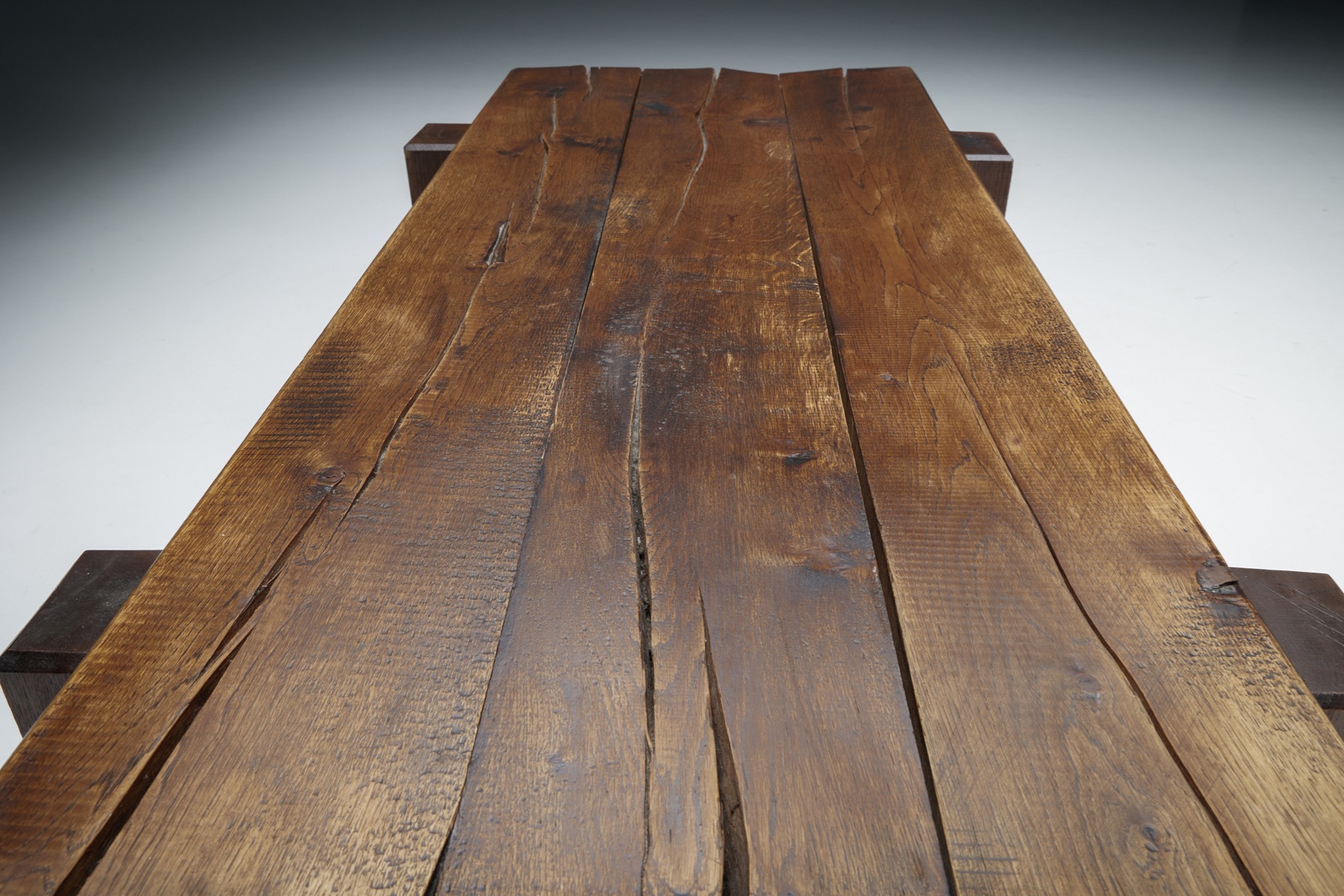 Collectible brutalist coffee table from France from the 1940s