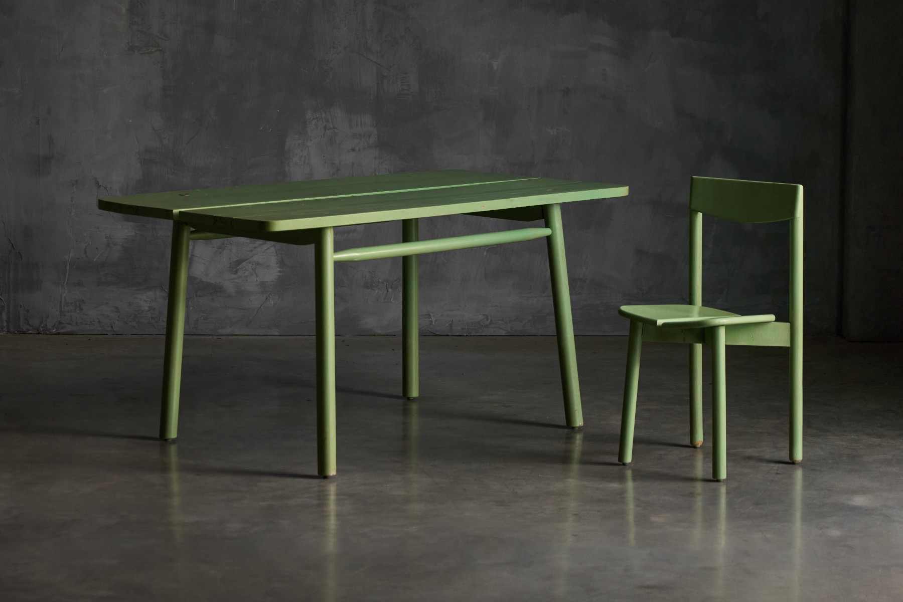 Collectible Green Coffee Bean table by Pierre Gautier-Delayé