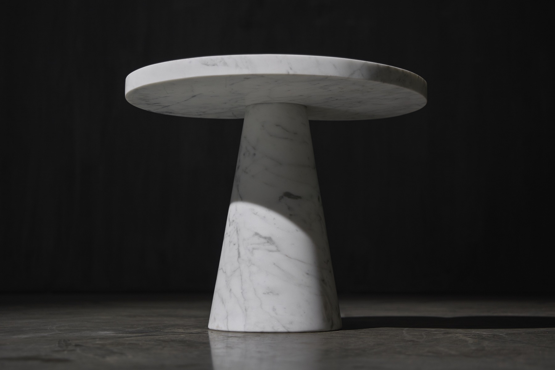 Authentic Skipper Carrara marble side table
