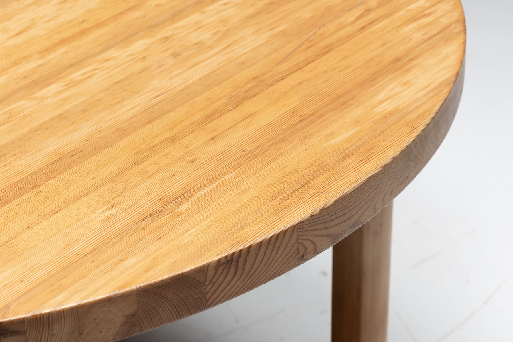 Collectible pine dining table inspired by Charlotte Perriand
