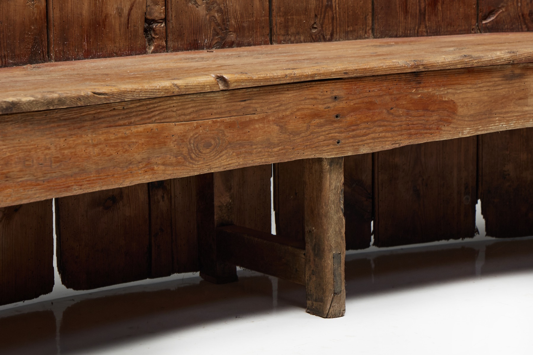 European 18th century settle bench