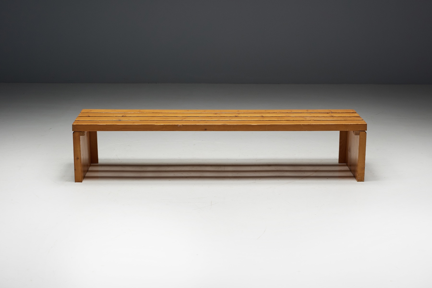 French modern slate bench 1980s