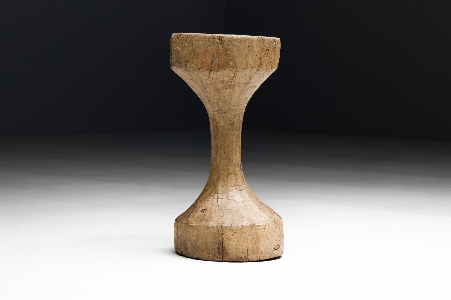 Gallery level organic wabi sabi seating piece