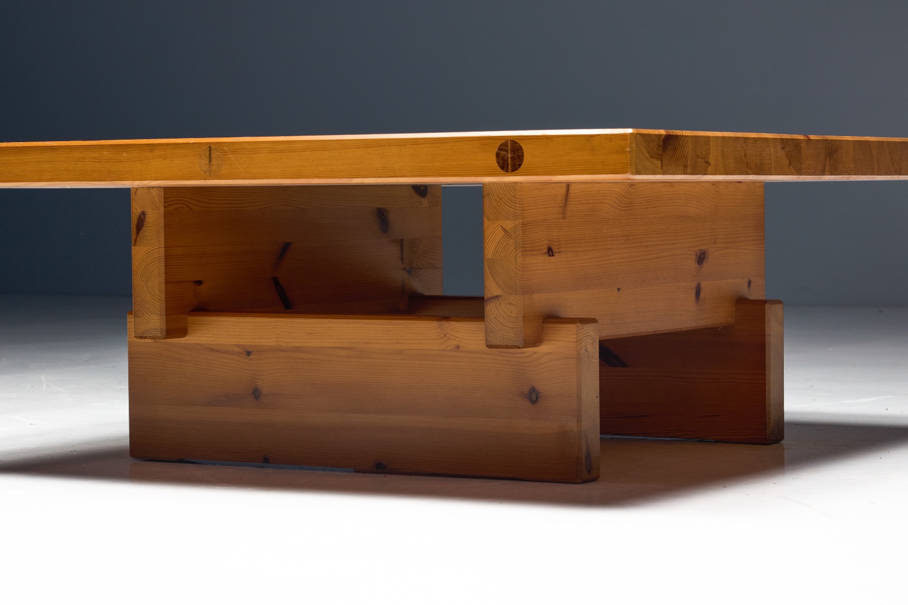 Architectural Swedish coffee table by Wilhelmsson