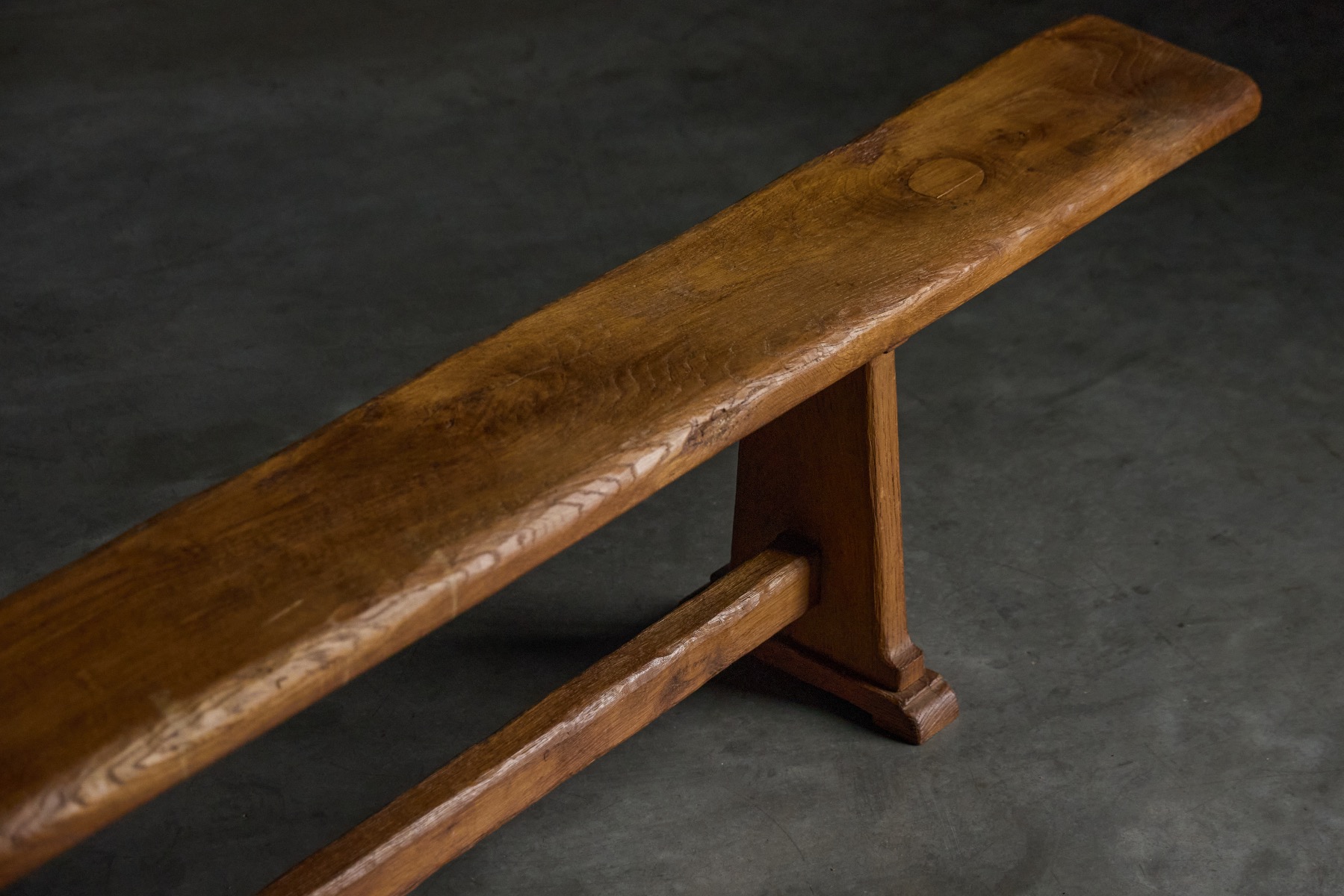 Handcrafted alpine bench with mountain character