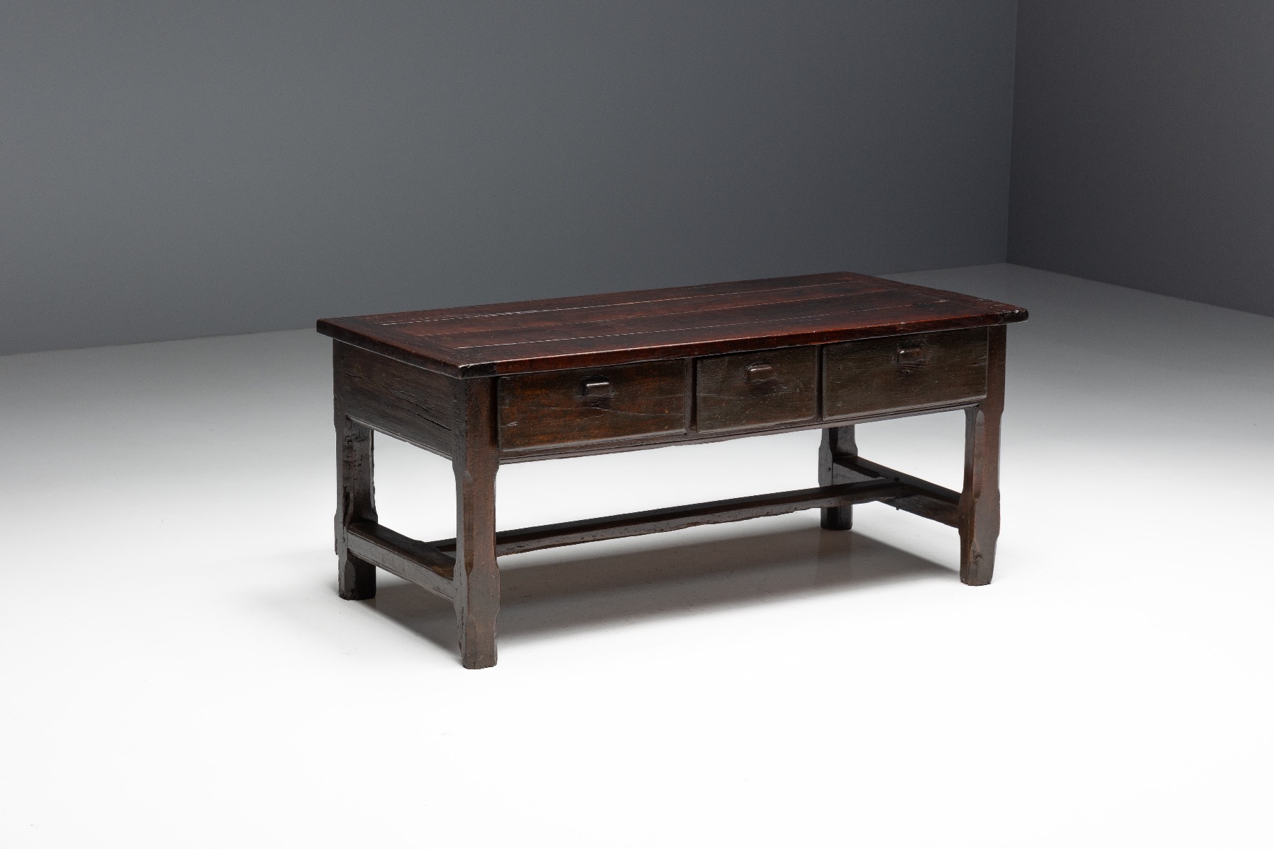 Historic primitive console table 19th century