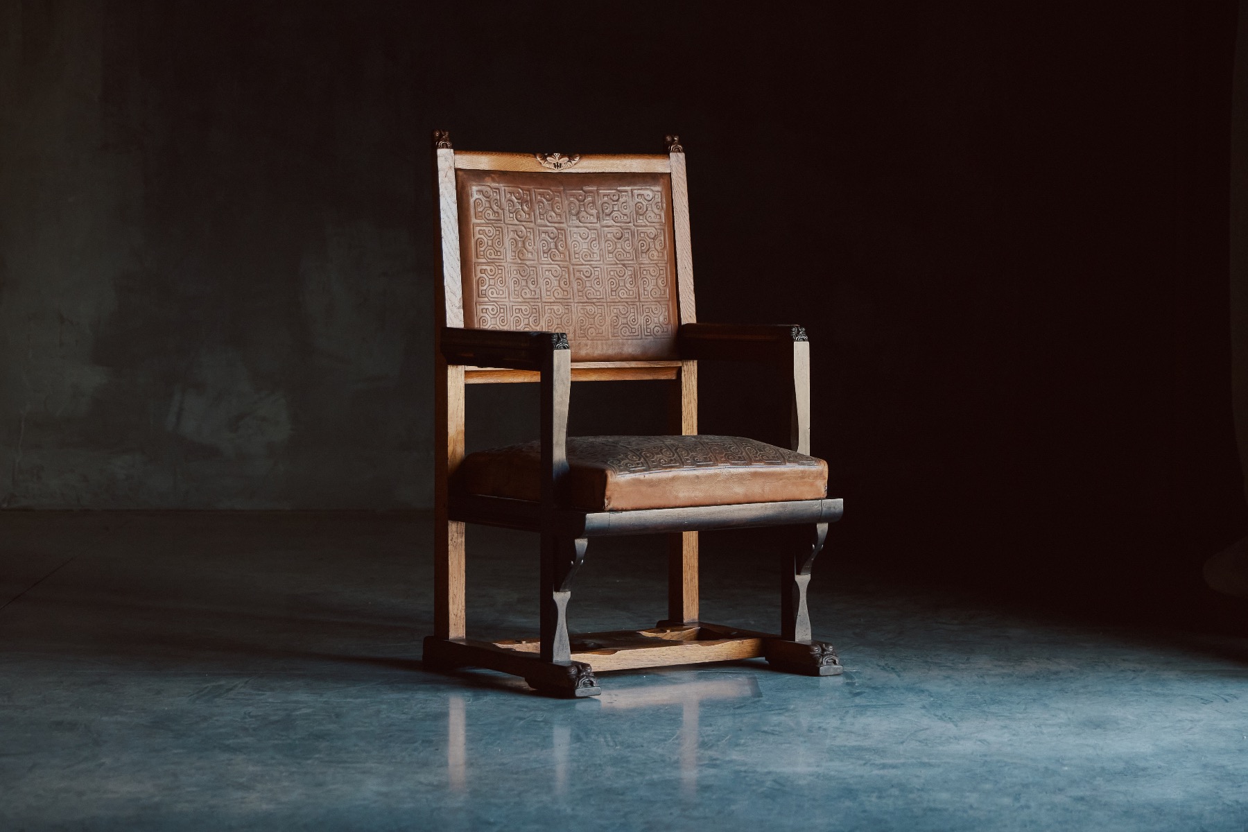 Iconic Amsterdam School armchair by Lion Cachet from the 1920s