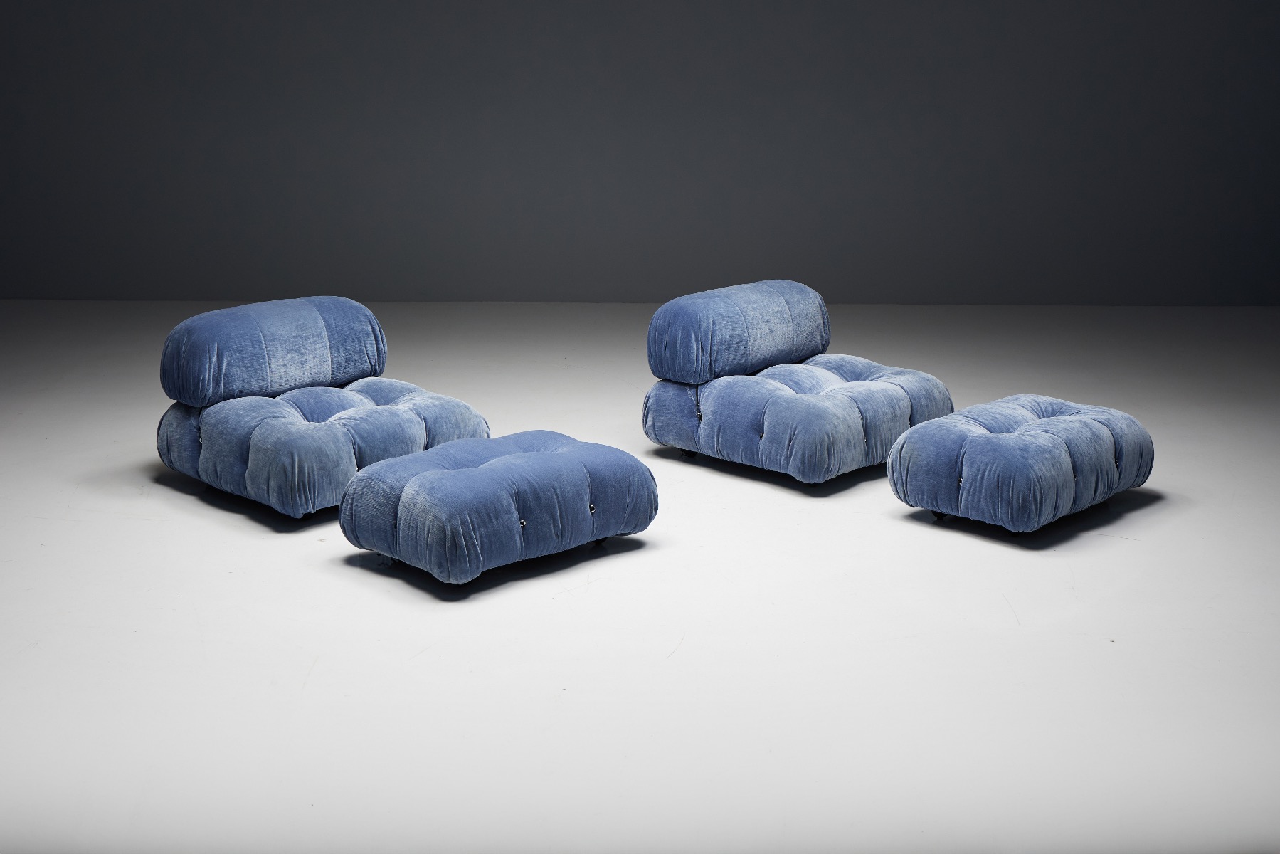 Iconic blue Camaleonda sofa