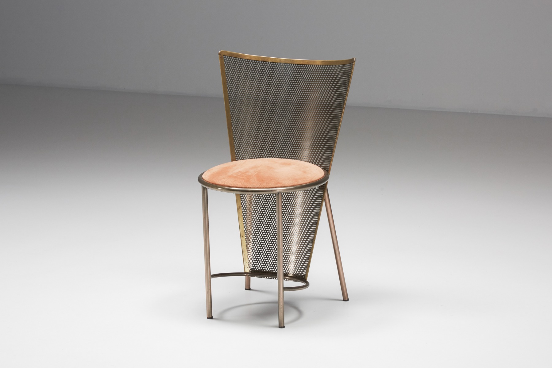 Iconic Frans van Praet brass chairs