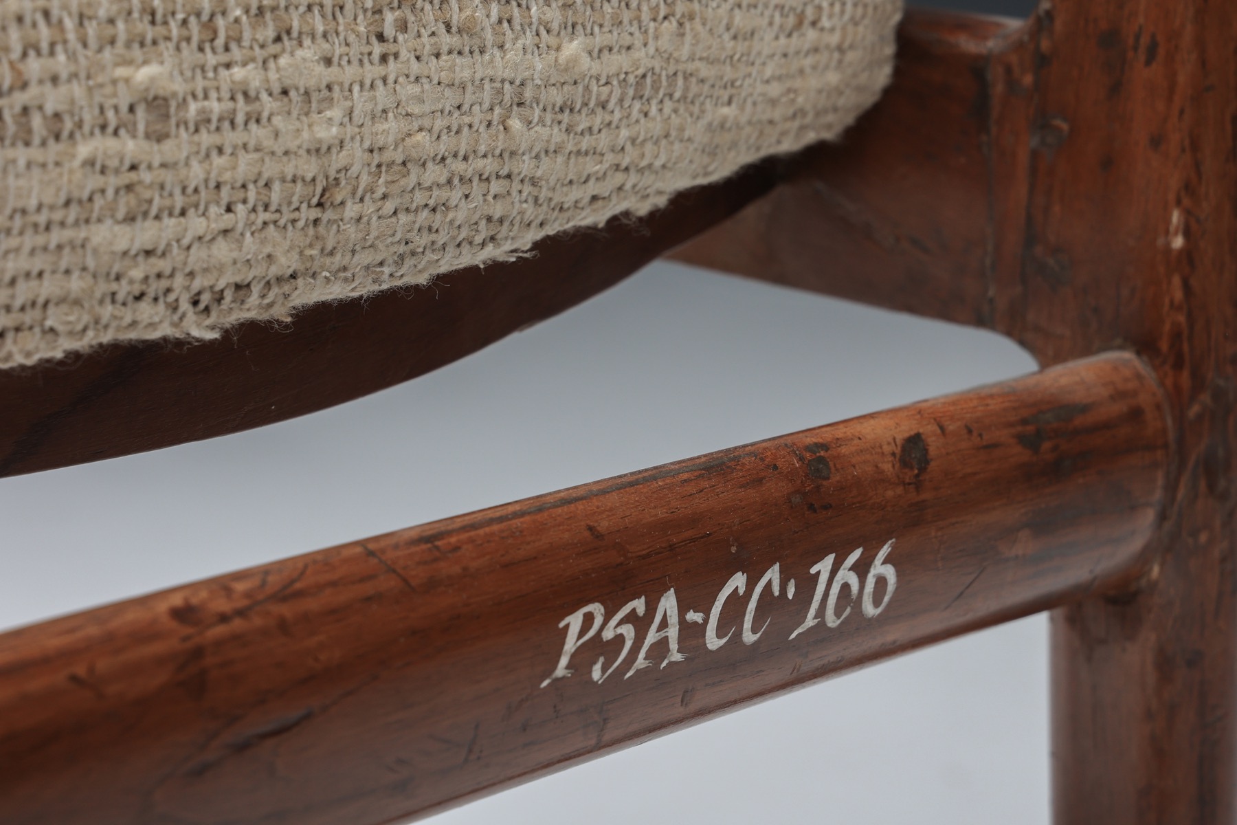 Iconic Pierre Jeanneret Chandigarh armchair from the 1950s