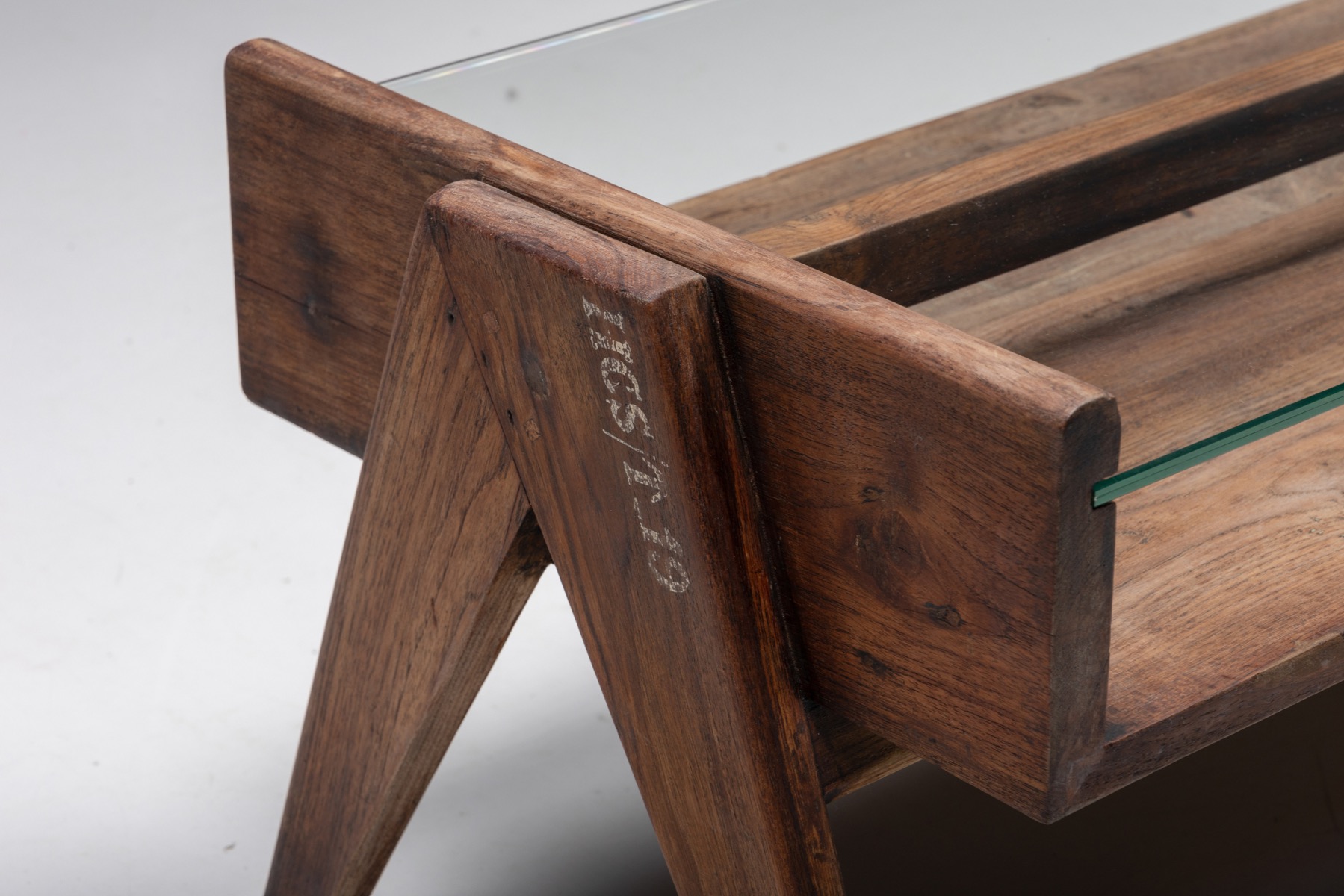 Iconic Pierre Jeanneret Chandigarh coffee table from the 1960s
