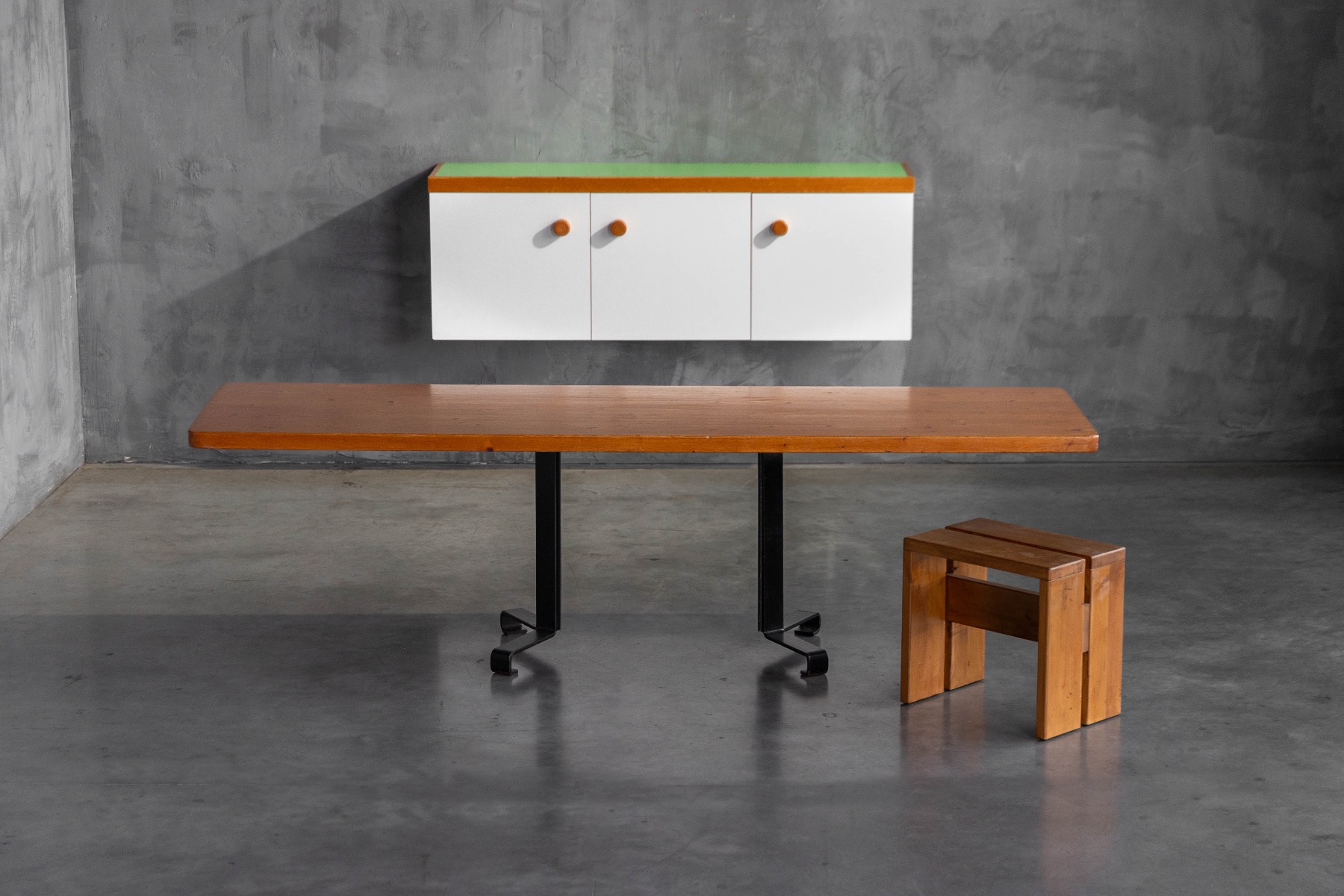 Alpine modern wall cabinet designed for Les Arcs, France