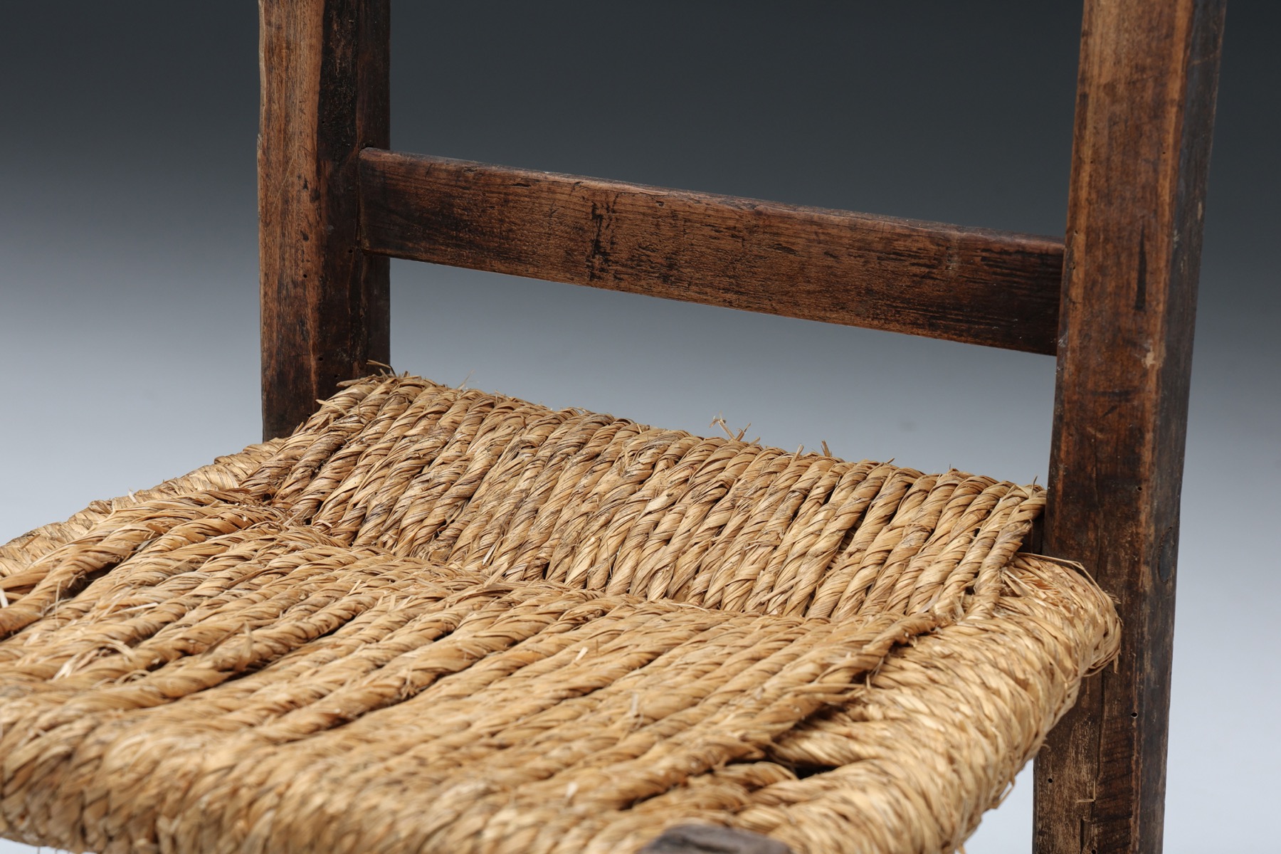 Lightweight rattan chair in natural style