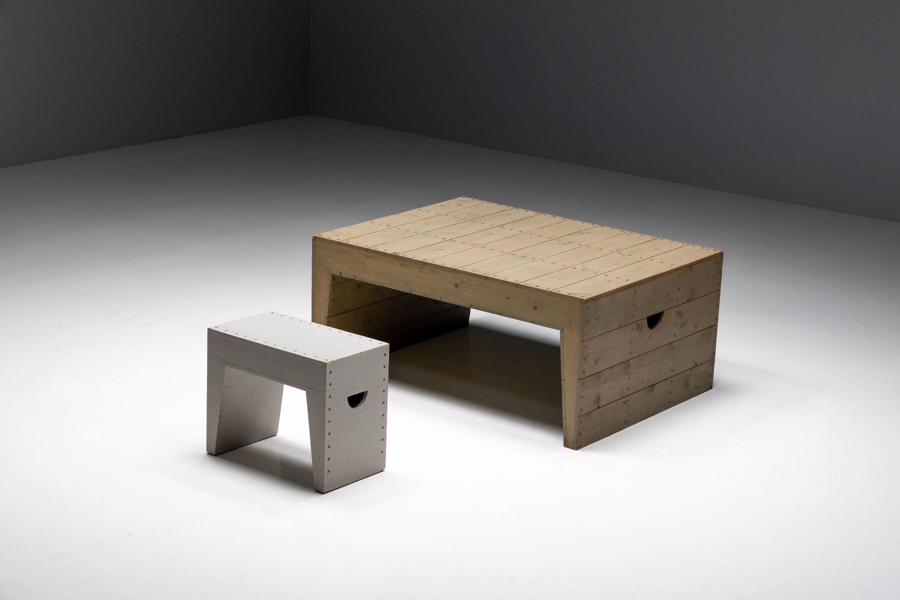 Minimalist Bossche School coffee table