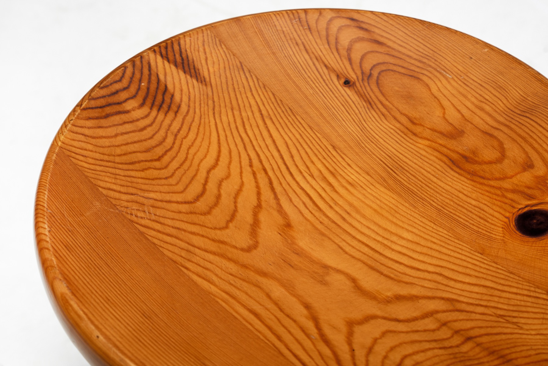 Minimalist wooden stools in pine from the 1950s
