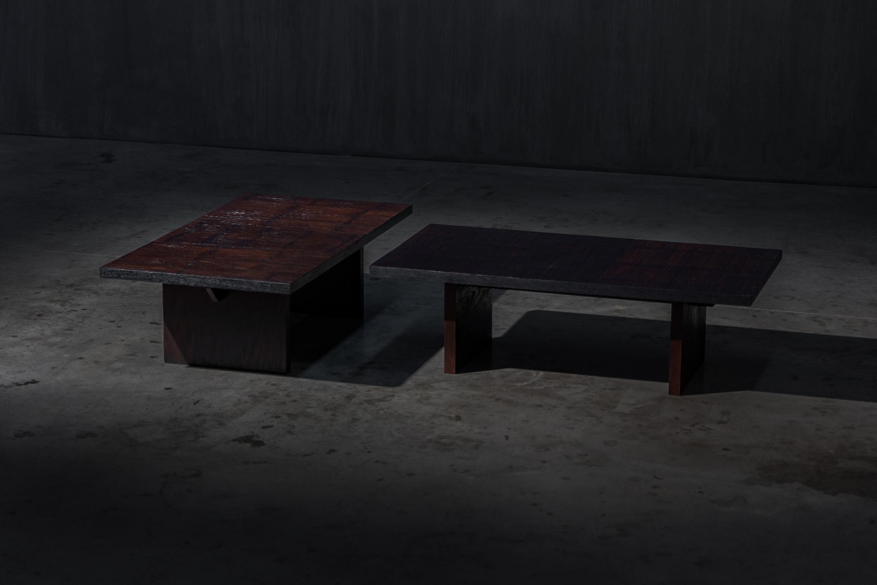 Natural bamboo table with minimalist design