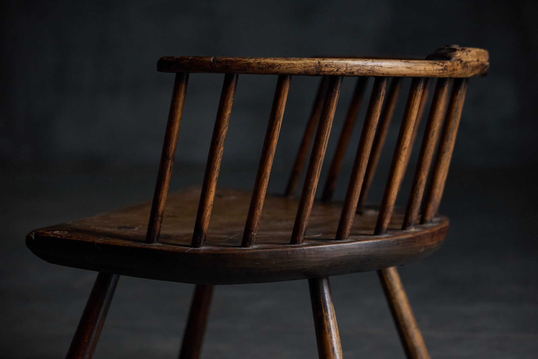 Rustic country folk art stool