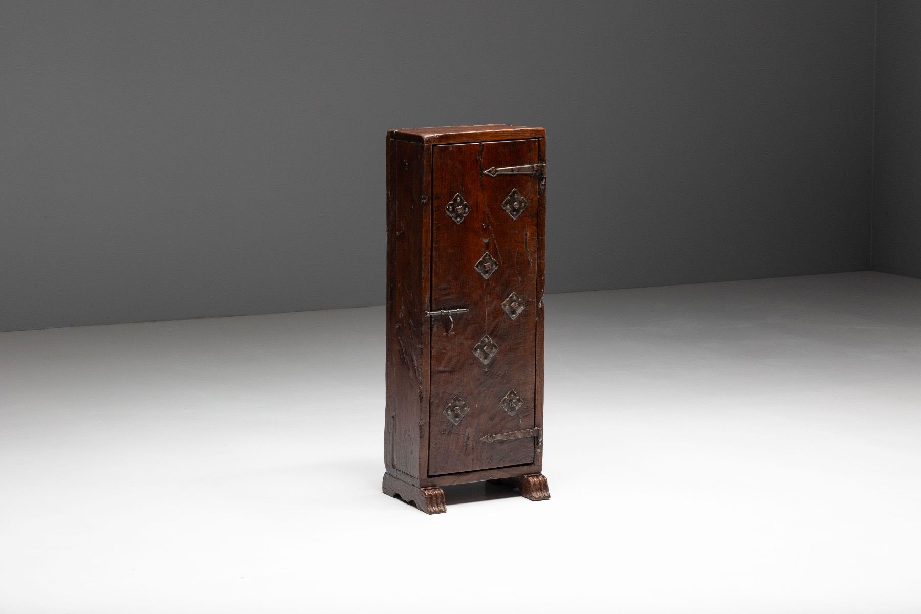 Rustic folk wabi sabi cabinet from the 19th century