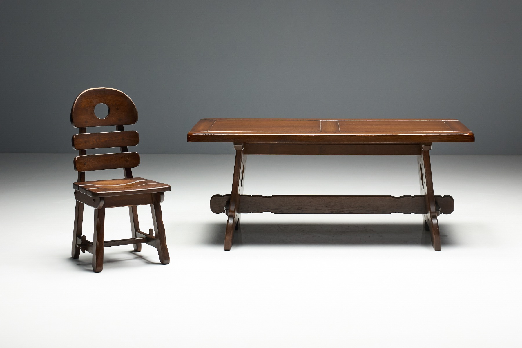 Collectible rustic Alpine dining table