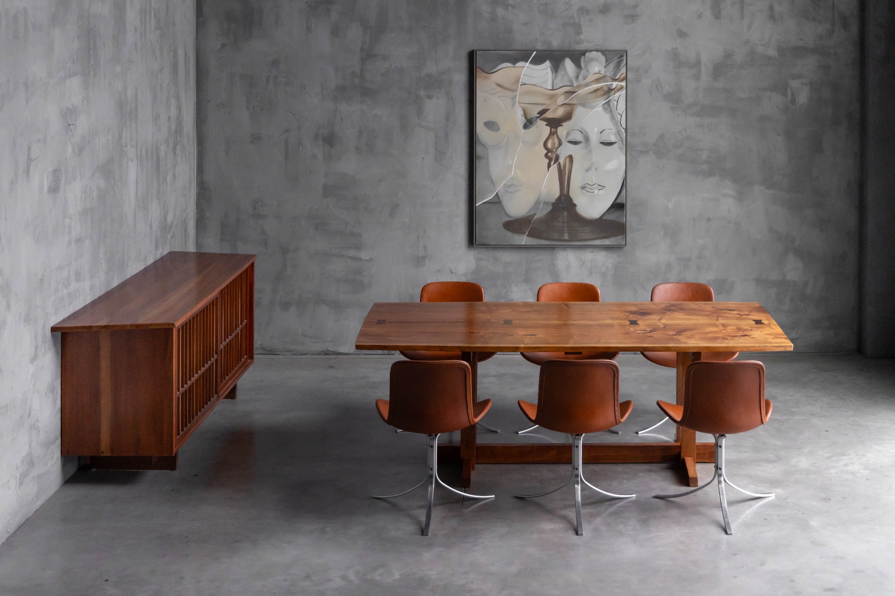 Vintage PK9 first edition chair with refined proportions