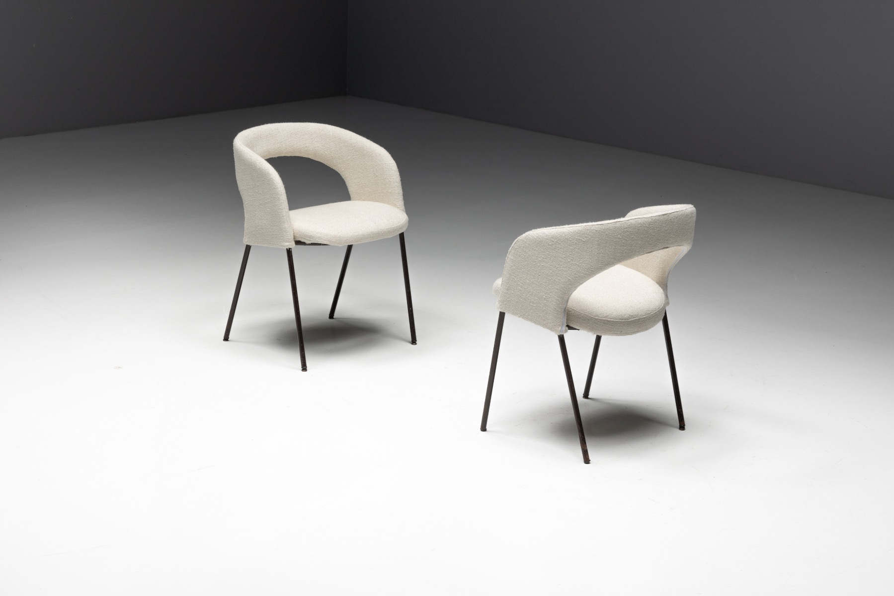 Sculptural Rinaldi dining chairs