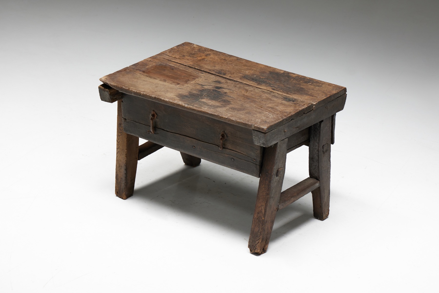 Solid wood French writing table antique furniture piece