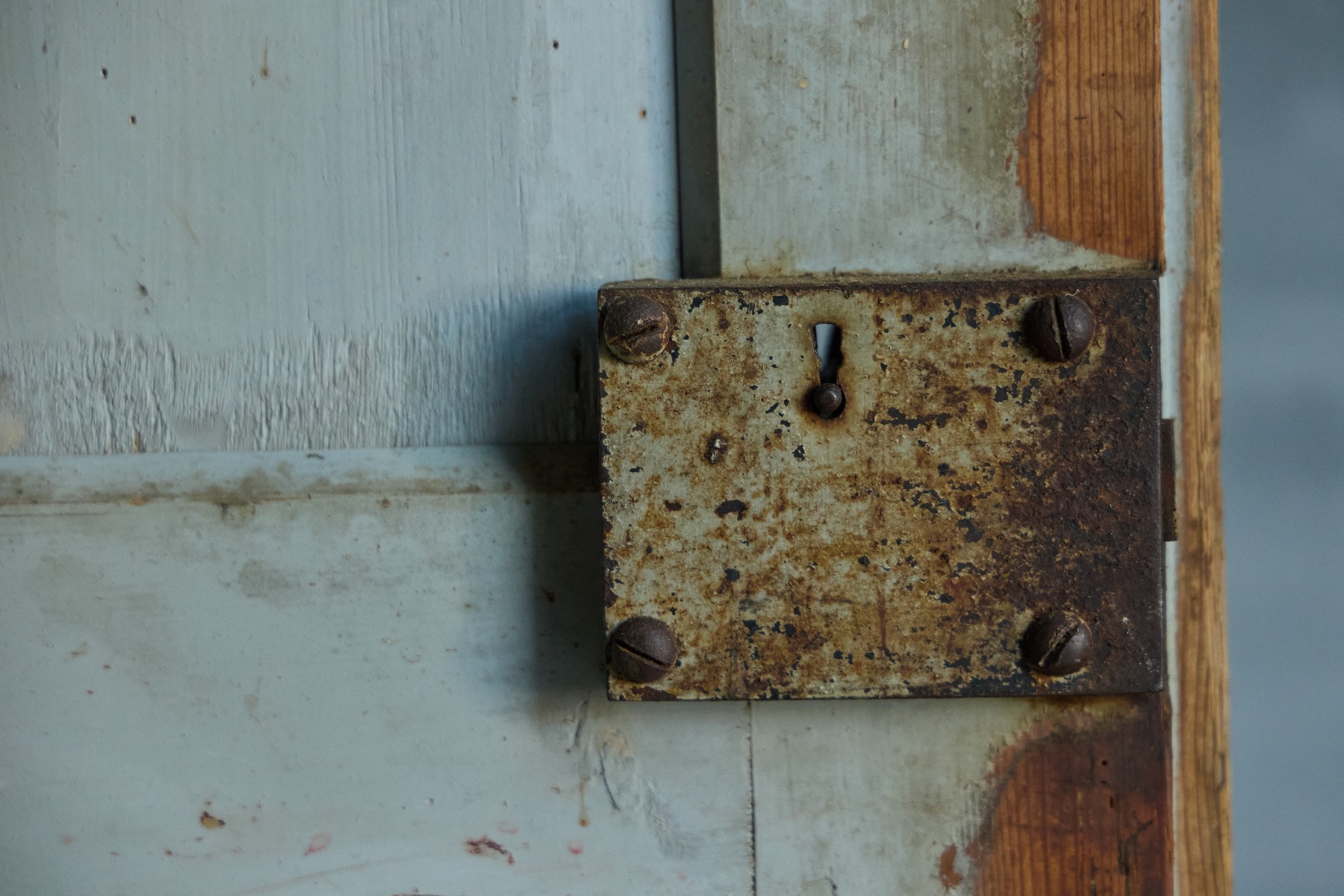 Solid wood primitive green cabinet