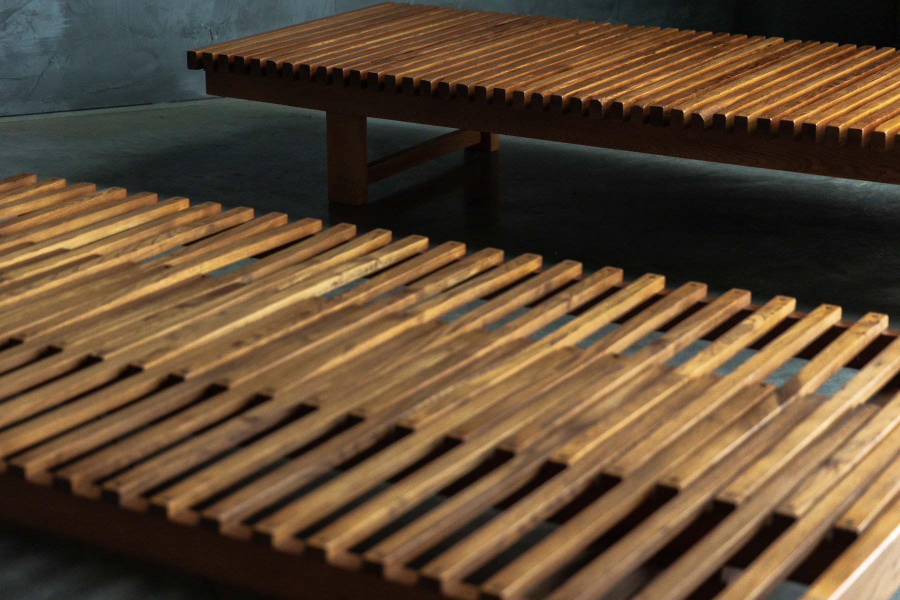 "Les trois Arcs" Slatted Daybed by Charlotte Perriand - 1970s