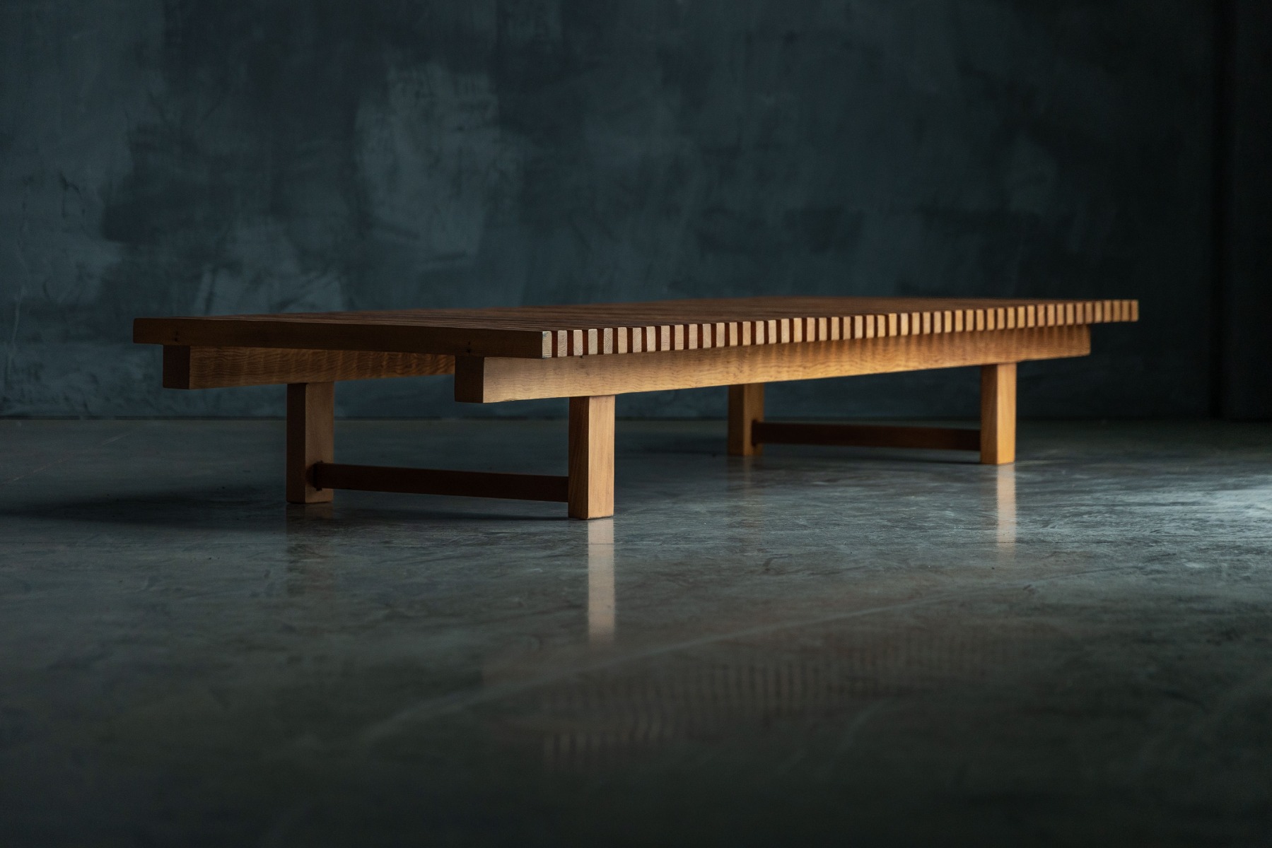 "Les trois Arcs" Slatted Daybed by Charlotte Perriand - 1970s
