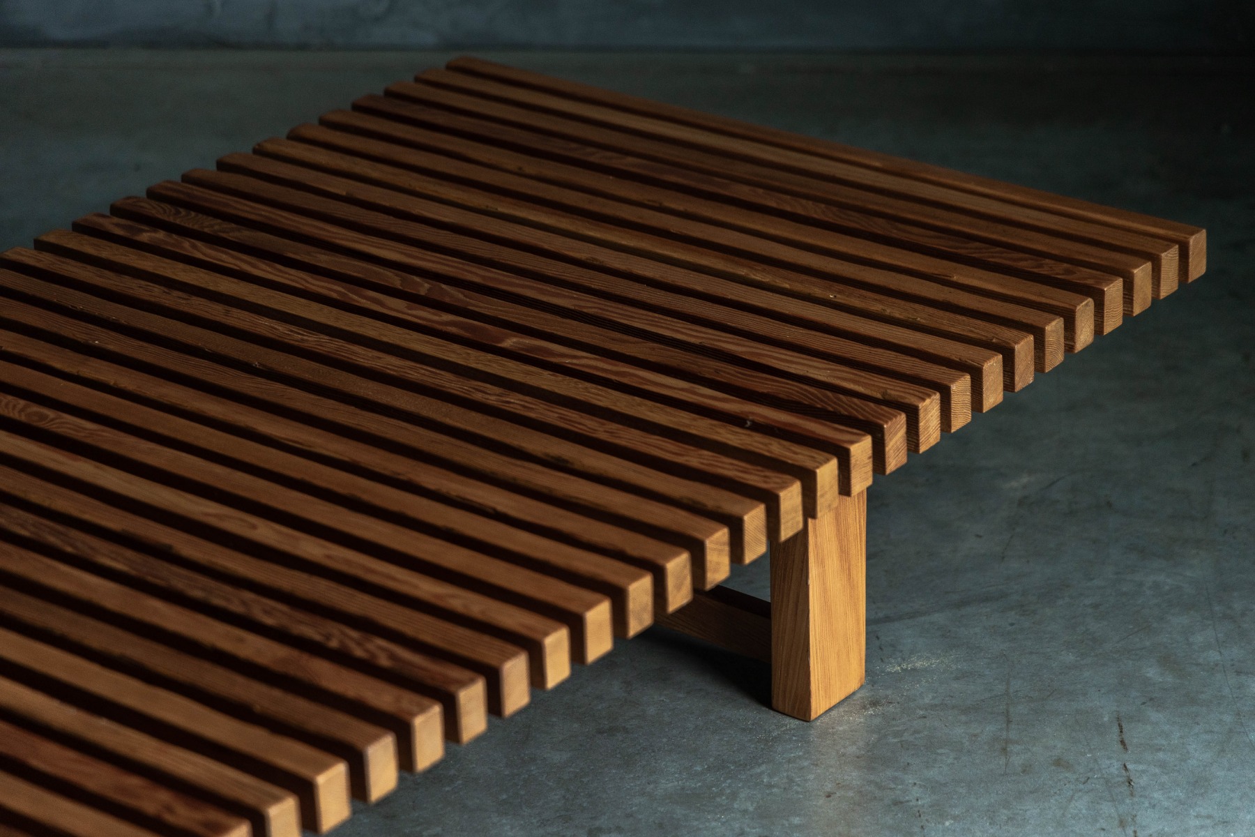 "Les trois Arcs" Slatted Daybed by Charlotte Perriand - 1970s