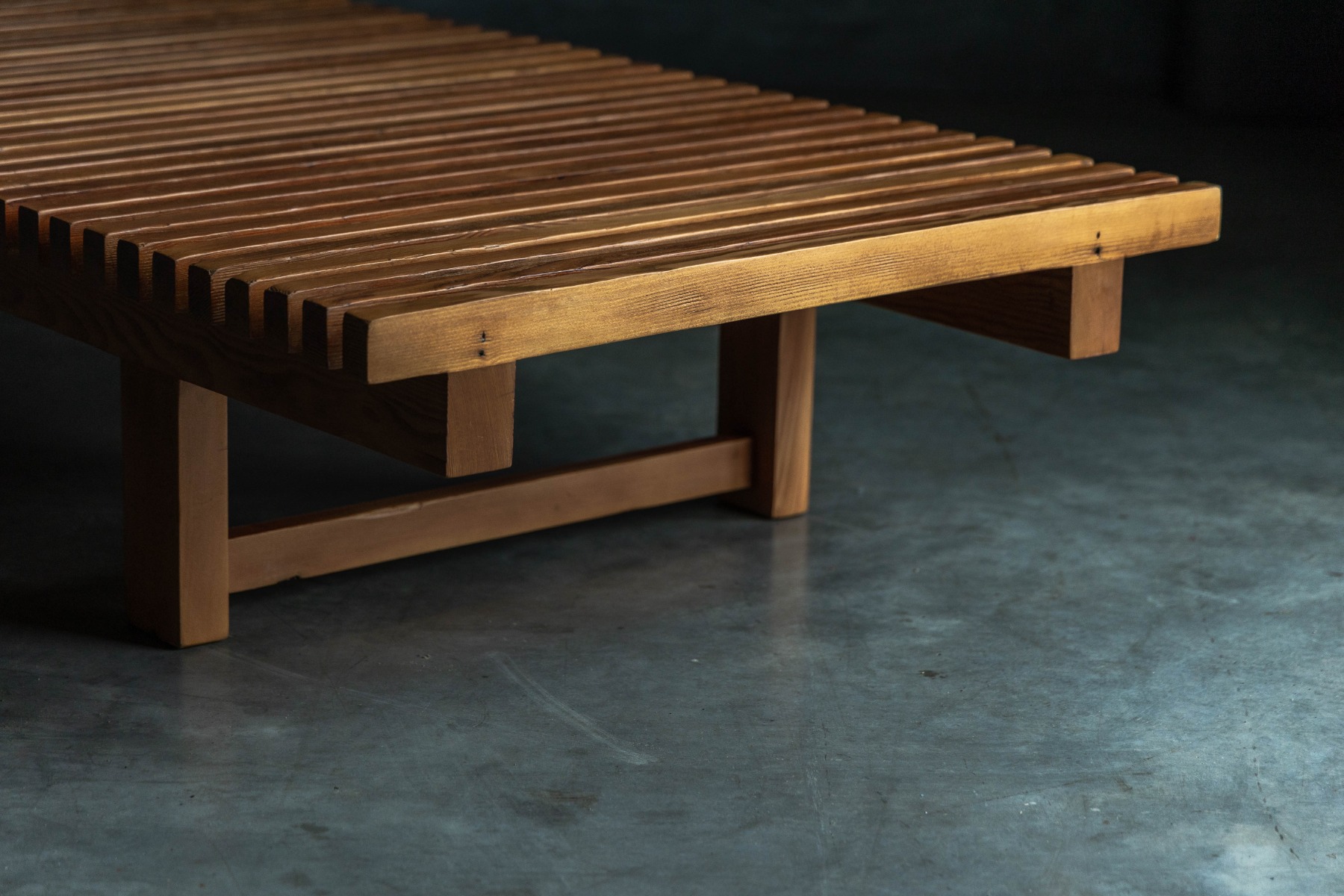 "Les trois Arcs" Slatted Daybed by Charlotte Perriand - 1970s