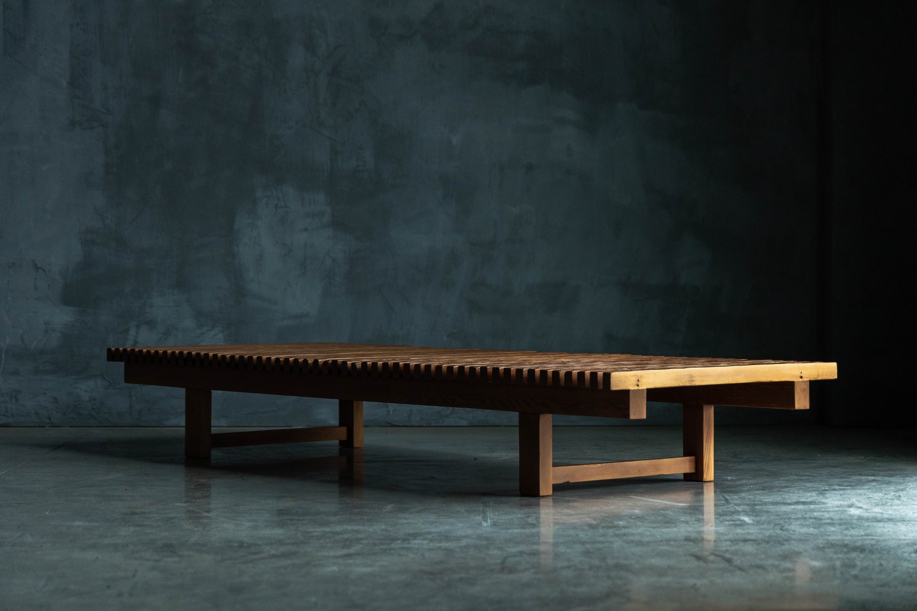 "Les trois Arcs" Slatted Daybed by Charlotte Perriand - 1970s
