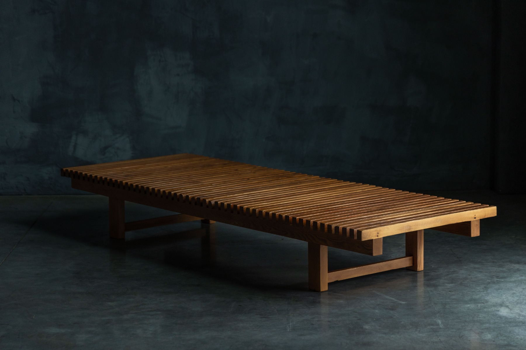 "Les trois Arcs" Slatted Daybed by Charlotte Perriand - 1970s