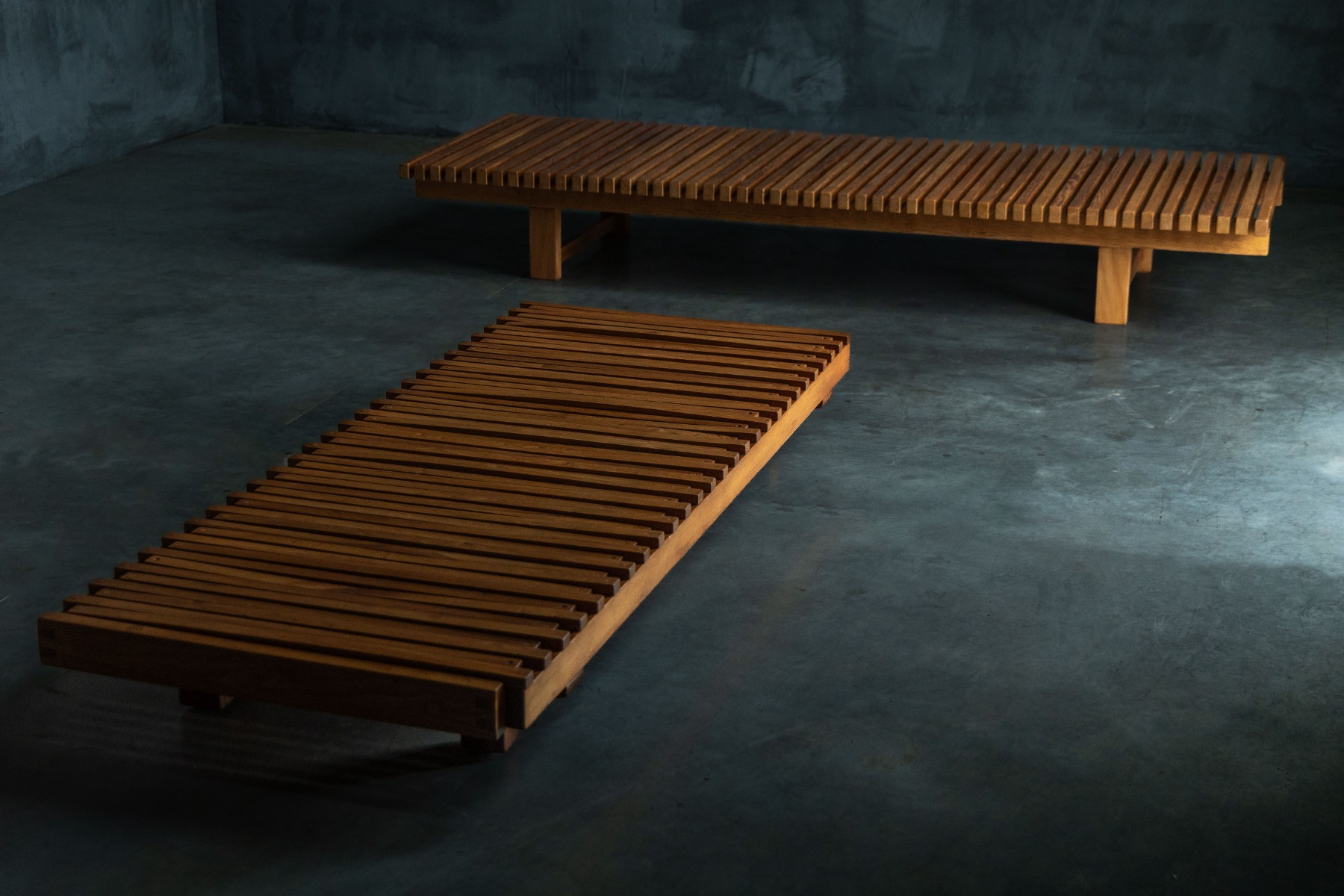 "Les trois Arcs" Slatted Daybed by Charlotte Perriand - 1970s